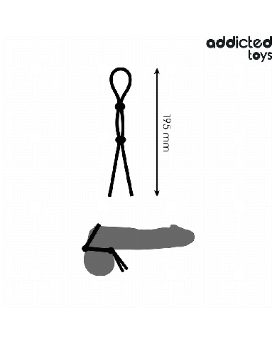 ADDICTED TOYS - CORDE EN SILICONE POUR LE PÉNIS À DOUBLE BOUCLE