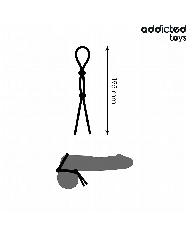 ADDICTED TOYS - CORDE EN SILICONE POUR LE PÉNIS À DOUBLE BOUCLE