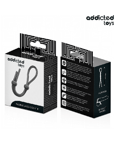 ADDICTED TOYS - CORDE EN SILICONE POUR LE PÉNIS À DOUBLE BOUCLE