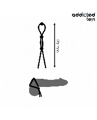 ADDICTED TOYS - CORDE EN SILICONE POUR LE PÉNIS À TRIPLE BOUCLE