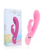 INTENSE - VIBRATEUR OSCILLANT SUSY SILICONE LAPIN ROSE