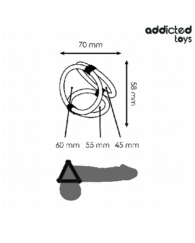 ADDICTED TOYS - ANNEAU PÉNIS TRIPLE