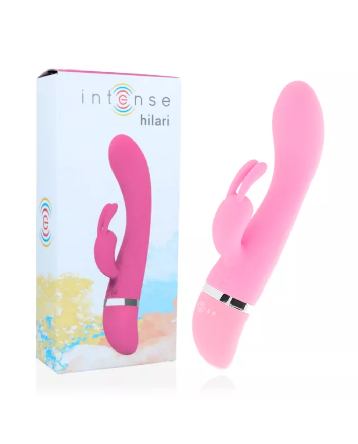 INTENSE - VIBRATEUR DE LUXE EN SILICONE ROSE HILARI INTENSE - VIBRATEUR DE LUXE EN SILICONE ROSE HILARI