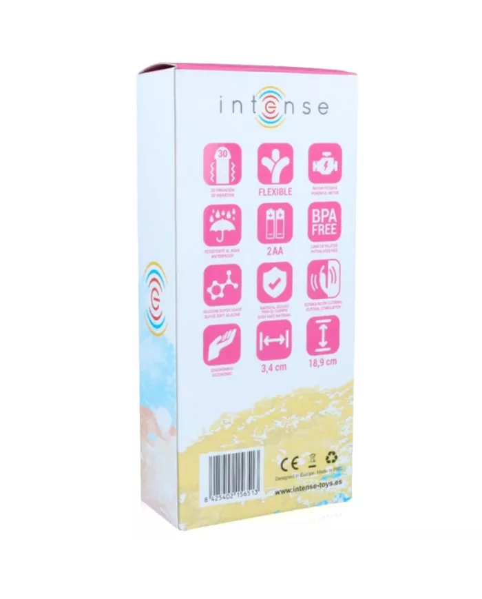 INTENSE - VIBRATEUR DE LUXE EN SILICONE ROSE HILARI INTENSE - VIBRATEUR DE LUXE EN SILICONE ROSE HILARI