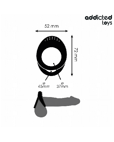 ADDICTED TOYS - ANNEAU PÉNIS À DOUBLE TEXTURE