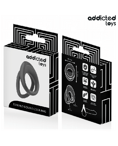ADDICTED TOYS - ANNEAU PÉNIS À DOUBLE TEXTURE