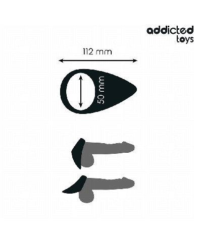 ADDICTED TOYS - ANNEAU PÉNIS EN FORME DE LARME