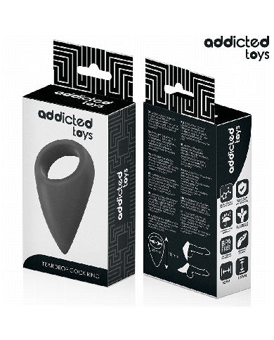 ADDICTED TOYS - ANNEAU PÉNIS EN FORME DE LARME