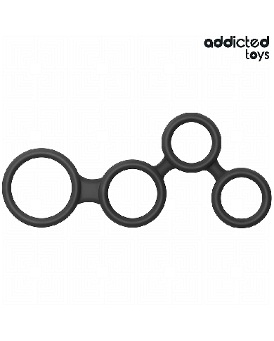 ADDICTED TOYS - ANNEAU PÉNIS AVEC SÉPARATEURS POUR TESTICULES