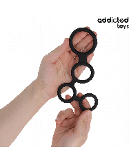 ADDICTED TOYS - ANNEAU PÉNIS AVEC SÉPARATEURS POUR TESTICULES