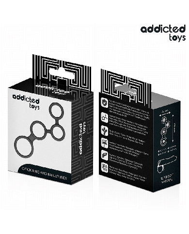 ADDICTED TOYS - ANNEAU PÉNIS AVEC SÉPARATEURS POUR TESTICULES