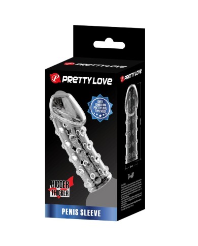PRETTY LOVE - MANCHON DE PÉNIS SERRÉ ET VOLUMISANT TRANSPARENT
