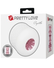 PRETTY LOVE - MASTURBATEUR HOMME CRYSTLE BLANC