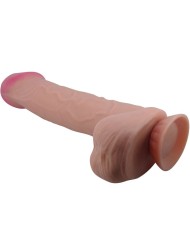 PRETTY LOVE - SÉRIE SLIDING SKIN GODE RÉALISTE AVEC VENTOUSE SLIDING SKIN MARRON 26 CM