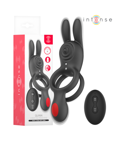 INTENSE - QUINN DOUBLE VIBRATION ANNEAU AVEC TÉLÉCOMMANDE
