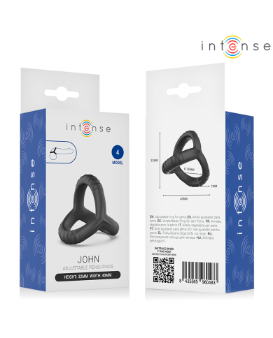 INTENSE - JOHN ANNEAU TRIPLE AJUSTABLE POUR LE PÉNIS MODÈLE 4