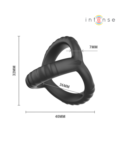 INTENSE - JOHN ANNEAU TRIPLE AJUSTABLE POUR LE PÉNIS MODÈLE 4