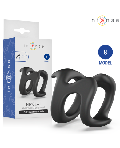 INTENSE - NIKOLAJ ANNEAU PÉNIS RÉGLABLE MODÈLE 8