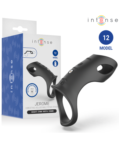 INTENSE - JEROME ANNEAU PÉNIS VIBRANT RÉGLABLE MODÈLE 12