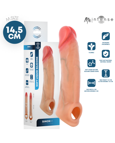 MR INTENSE - SIMON M MANCHON PÉNIS EN SILICONE 14,5 CM -Ø- 4 CM