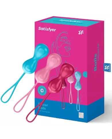 SATISFYER - ENSEMBLE ENTRAÃŽNEMENT LOVEBALLS 1 SATISFYER - ENSEMBLE ENTRAÃŽNEMENT LOVEBALLS 1