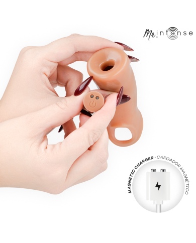 MR INTENSE - ARNOLD M VIBRATEUR MANCHON PÉNIS EN SILICONE AVEC TÉLÉCOMMANDE 14,5 CM -Ø- 4 CM