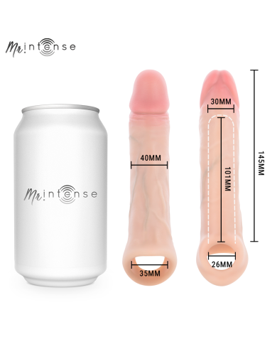 MR INTENSE - ARNOLD M VIBRATEUR MANCHON PÉNIS EN SILICONE AVEC TÉLÉCOMMANDE 14,5 CM -Ø- 4 CM