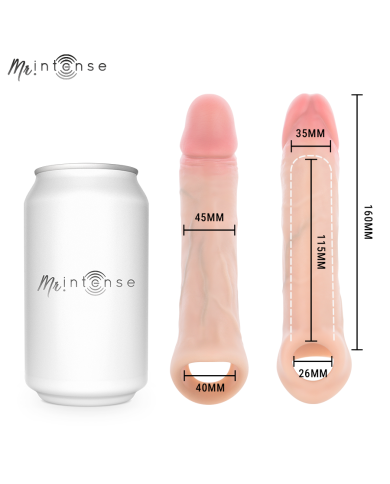 MR INTENSE - ARNOLD L VIBRATEUR MANCHON PÉNIS EN SILICONE AVEC TÉLÉCOMMANDE 16 CM -Ø- 4,5 CM