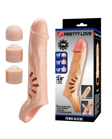 PRETTY LOVE - MANCHON PÉNIS AVEC EXTENSIONS
