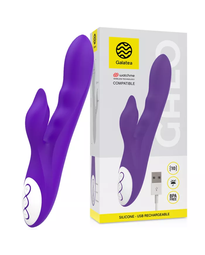 GALATEA - VIBRATEUR GALO LILAS COMPATIBLE AVEC LA TECHNOLOGIE SANS FIL WATCHME