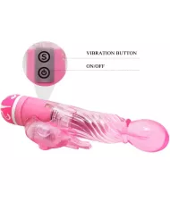 BAILE - VIBRATEUR MULTIVITESSES AVEC STIMULATEUR ROSE BAILE - VIBRATEUR MULTIVITESSES AVEC STIMULATEUR ROSE