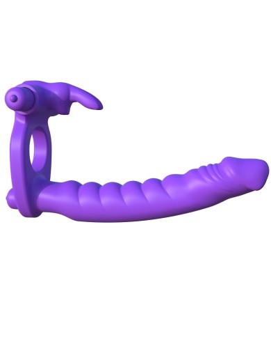 FANTASY C-RINGZ - SILICONE DOUBLE VIBRATOR RABBIT