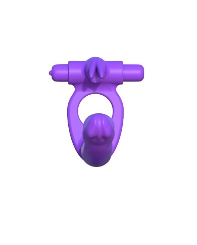 FANTASY C-RINGZ - SILICONE DOUBLE VIBRATOR RABBIT