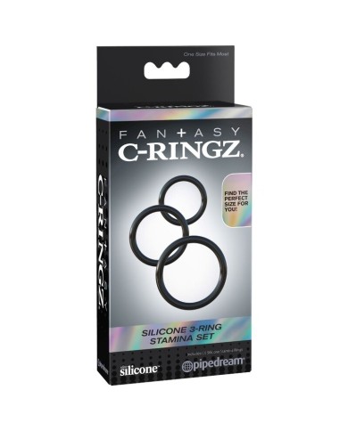 FANTASY C-RINGZ - SILICONE 3 ANNEAUX STAMINA SET