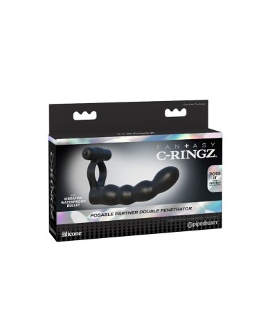 FANTASY C-RINGZ - PÉNÉTRATEUR DOUBLE POSABLE