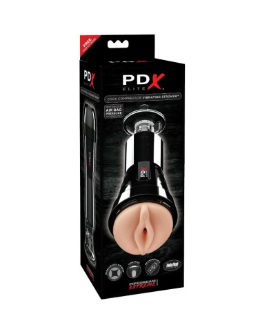 PDX ELITE - MASTURBATEUR AVEC VIBRATION ET EFFET DE COMPRESSEUR