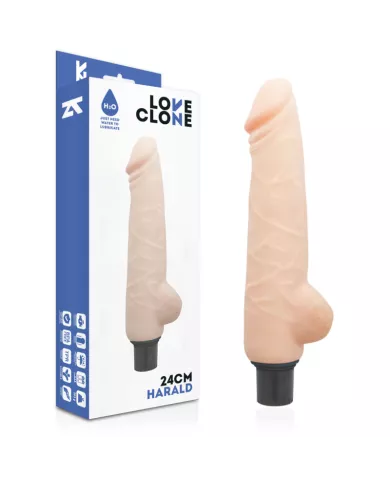 LOVECLONE - VIBRATEUR AUTOLUBRIFIANT HARALD 24 CM -O- 4 CM