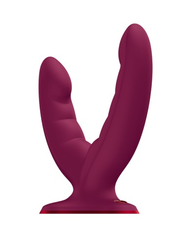 FUN FACTORY - RYDE DOUBLE GODEMICHET ROUGE VIN