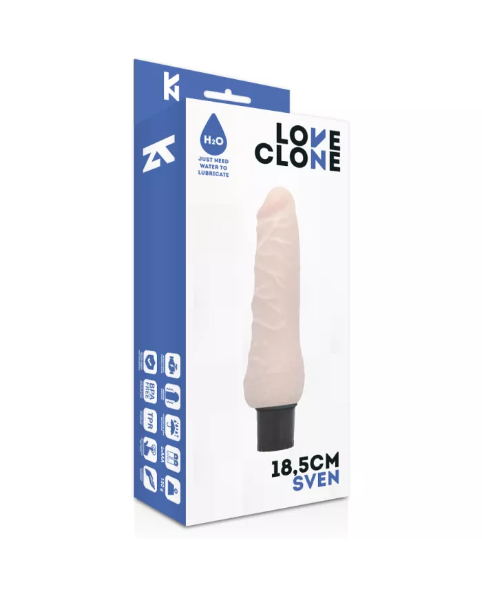 LOVECLONE - VIBRATEUR AUTOLUBRIFIANT SVEN 18.5 CM -O- 3.3 CM LOVECLONE - VIBRATEUR AUTOLUBRIFIANT SVEN 18.5 CM -O- 3.3 CM