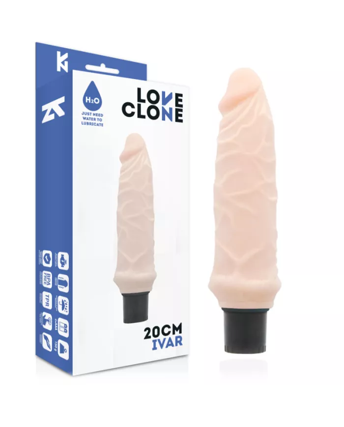 LOVECLONE - VIBRATEUR AUTOLUBRIFIANT IVAR 20 CM -O- 3.7 CM