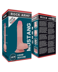 ROCKARMY - SILICONE LIQUIDE PREMIUM MUSTANG RÉALISTE 18 CM -O- 4.14 CM