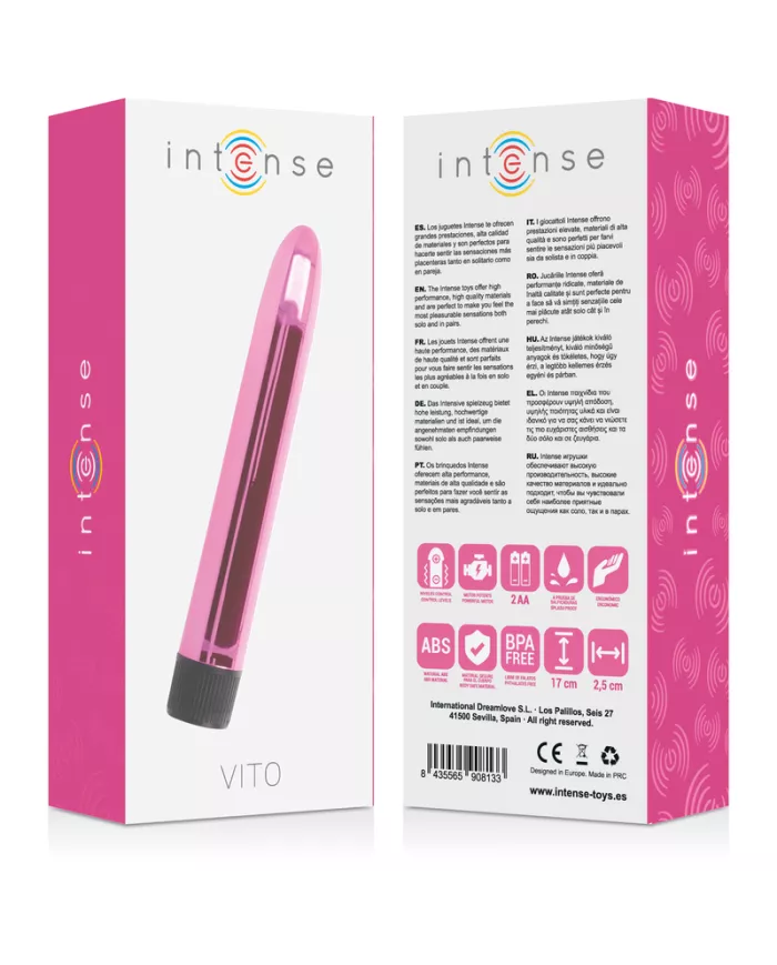 INTENSE - VIBRATEUR VITO ROSE INTENSE - VIBRATEUR VITO ROSE