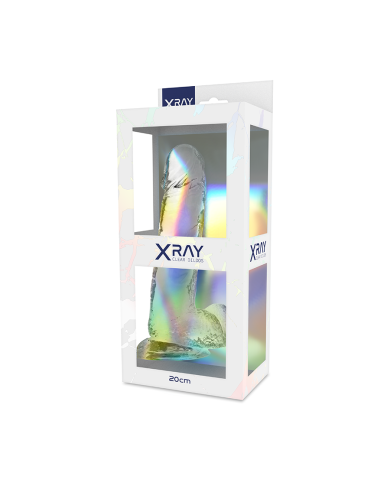X RAY - BITE TRANSPARENTE AVEC BOULES 20 CM -O- 4.5 CM