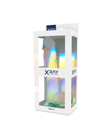 X RAY - BITE TRANSPARENTE AVEC BOULES 22 CM -O- 4.6 CM