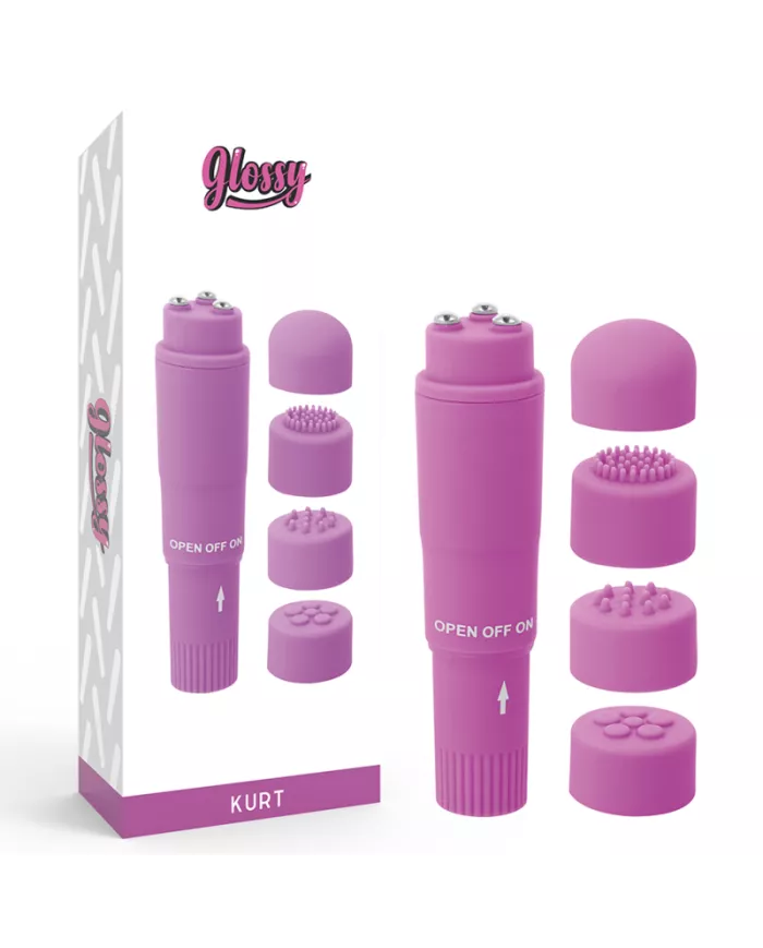 GLOSSY - MASSEUR DE POCHE KURT VIOLET GLOSSY - MASSEUR DE POCHE KURT VIOLET
