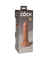 KING COCK - ELITE GODE RÉALISTE EN SILICONE 15.2 CM CARAMEL