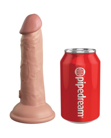KING COCK - ELITE GODE RÉALISTE VIBRANT & SILICONE 15.2 CM