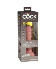 KING COCK - ELITE GODE RÉALISTE VIBRANT & SILICONE 15.2 CM
