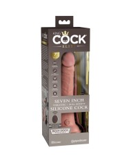 KING COCK - ELITE VIBRATEUR GODE RÉALISTE & TÉLÉCOMMANDE EN SILICONE 17.8 CM