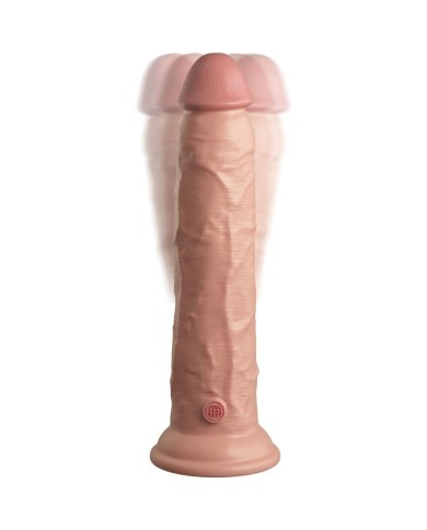 KING COCK - ELITE VIBRATEUR GODE RÉALISTE & TÉLÉCOMMANDE EN SILICONE 23 CM